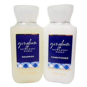GINGHAM Shampoo & Conditioner Bath & Body Works Hair Travel Size Set 3 oz NEW